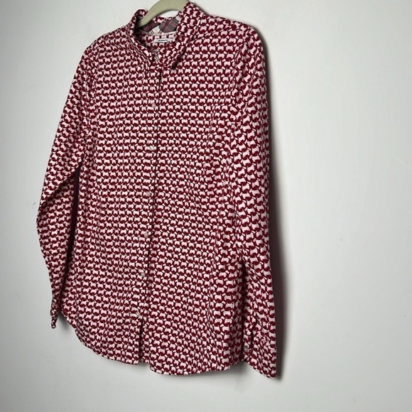 Charter Club Relaxed Fit Westie Scottish Terrier 100% Cotton Flannel Shirt 12 - Picture 4 of 8